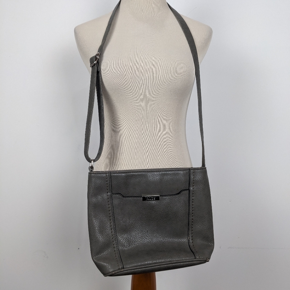 Roots Grey Crossbody Purse - Picture 5 of 11
